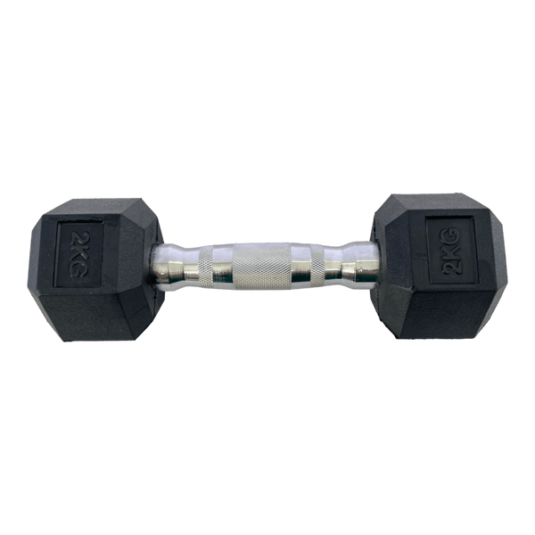 Гантель шестигранная обрезиненная HouseFit 2 кг - Riada